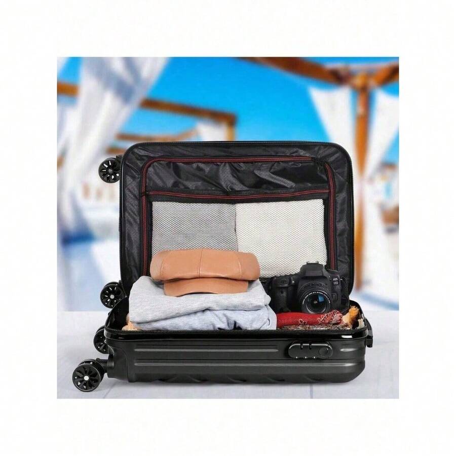 LANMOU 20 Zoll Handgepäck Koffer - Hartschalen-Trolley Mit USB & TSA-Schloss