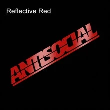 Car Sticker Antisocial Letter Windshield Creative Reflective Vinyl Decals Window Moto Styling Decor Motorcycle Auto Accessories - 20x3cm/7.87x1.18inch - View 15