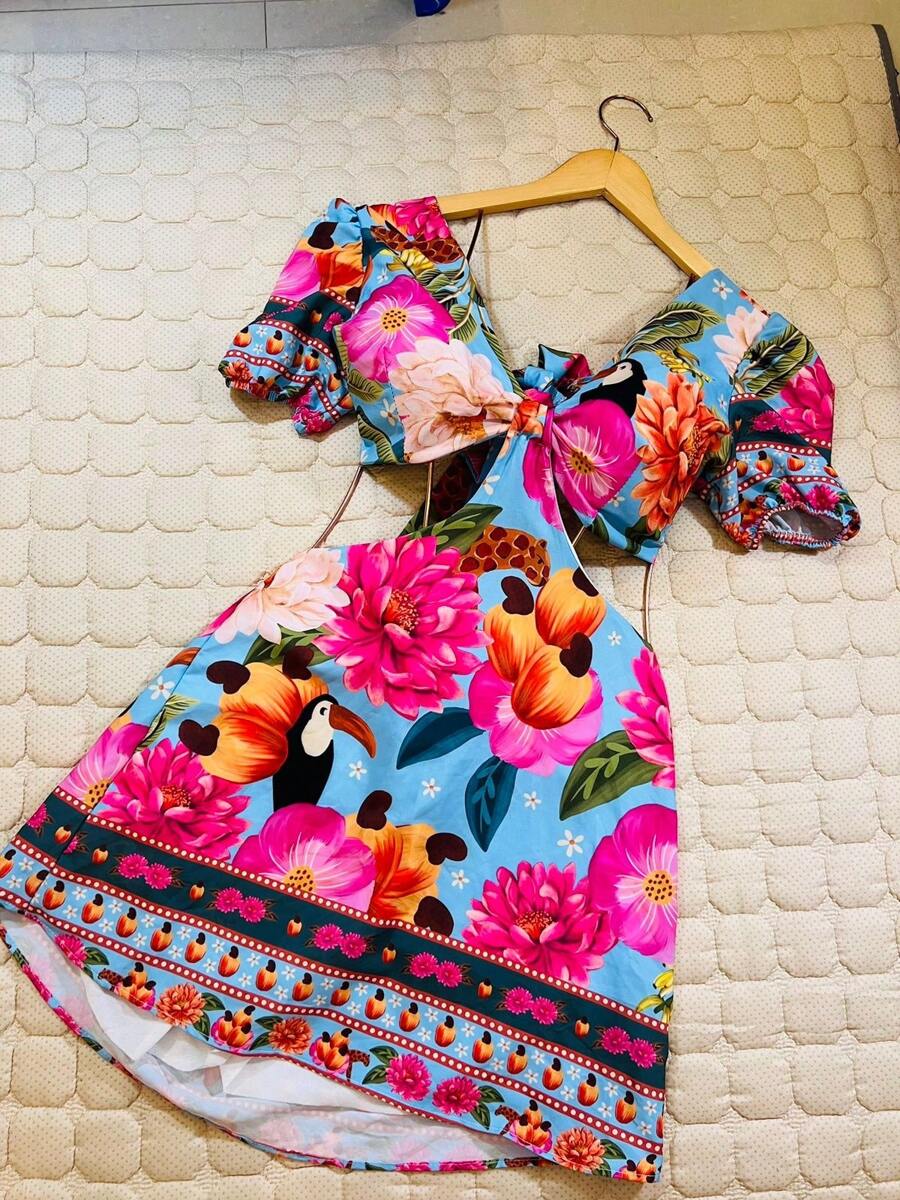 Women Dresses - Màu xanh lam - Xem 1