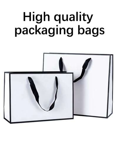1/5/10 White Gift Packaging Bags, Suitable For Packaging Gift Boxes, Small Dolls, Clothing, Shoes, Etc., Suitable For Wedding Gift Packaging, Holiday Gift Packaging, Christmas And New Year Gift Packaging, Etc., With Three Sizes To Choose From,Christmas