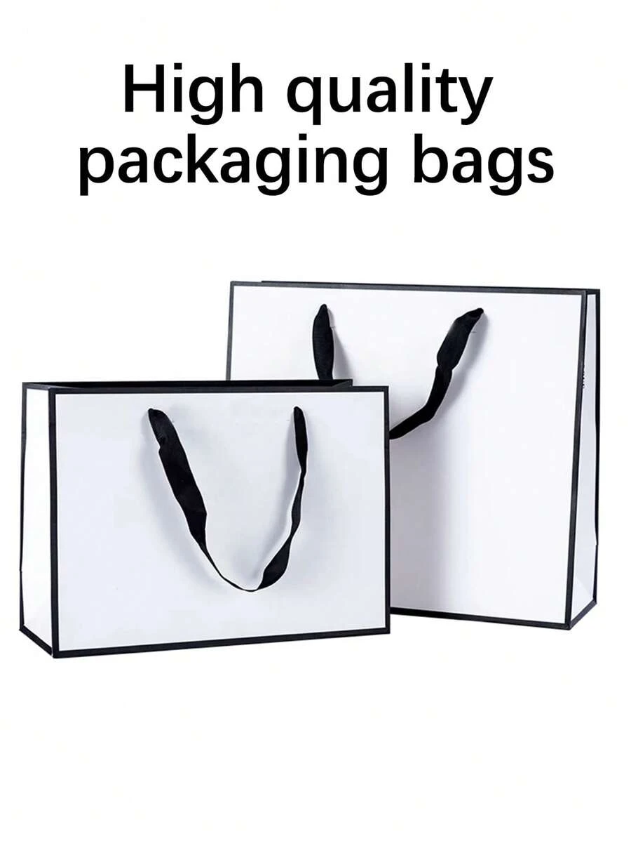1/5/10 White Gift Packaging Bags, Suitable For Packaging Gift Boxes, Small Dolls, Clothing, Shoes, Etc., Suitable For Wedding Gift Packaging, Holiday Gift Packaging, Christmas And New Year Gift Packaging, Etc., With Three Sizes To Choose From,Christmas - Multicolor - View 1