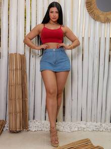 Short Saia - Azul - Visão 1