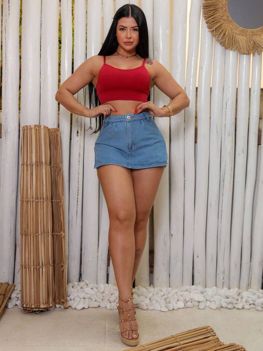 Short Saia - Azul - Visão 1