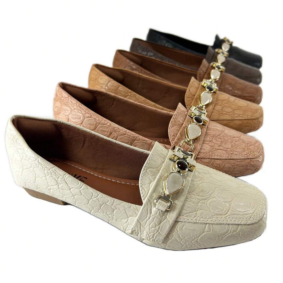 Reptilian Moccasin 778 KIKIVE - 藕粉色 - 查看 1