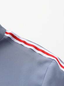 Islamic Men's Muslim Robe Spliced ​​Zipper Men's Casual Arabic Loose Casual Robe