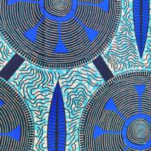 6 件 44x55 厘米安卡拉风格非洲蜡染布，带有各种几何印花，色彩鲜艳，适合家居装饰、工艺品和 DIY 拼布 - 44x55cm(17.32x21.65Inch) - 查看 11