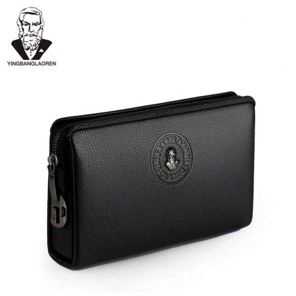 Genuine Leather Clutch Wallet, Business Password Lock Wallet Anti-Theft Handbag Wallet Phone Stand Briefcase Travel Bag, Coffee Color Gifts Fall Christmas Scream Men Bag Men Wallet Hand Bag Men Coin Purse Holiday Vintage Gifts Valentine Day Purses Valentines Black Bag Holiday Essentials Bag Stickers Summer Back To School Valentine Gifts Vintage The Sporty Life Bag Pack Clutch Bag Handbags Spring Makeup Bag