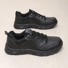 New Men's Sports Shoes, Casual, Fashion, Leather Surface, Waterproof, Wear-Resistant, Super Lightweight, Running Shoes