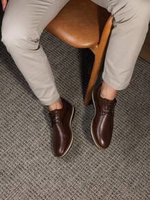 Men's Dress Shoes Comfortable And Stylish For Work And - rượu mạnh - Xem 2