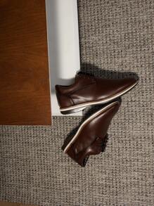 Men's Dress Shoes Comfortable And Stylish For Work And - rượu mạnh - Xem 4