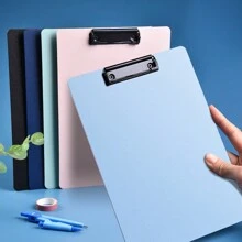 1piece A4 Clipboard For Students And Office Use,File Clipboard,A4 Paper Clipboard,File Folder,Back To School,School Supplies - A4 - View 1
