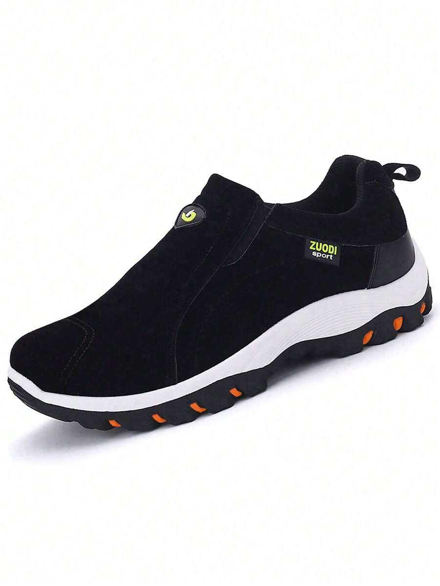 1 双男式字母防水轻便系带透气柔软运动男士休闲登山狩猎户外徒步运动公园跑步鞋前运动鞋