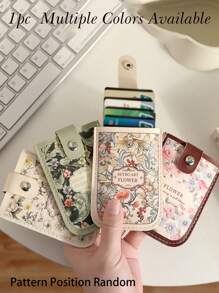 1pc Premium Slim Wallet - Easy Pull Out Organizer Rfid Secure Multiple Card Slots Soft Perfect For Front Pocket Pull-Out Large-Capacity Id Creative Multi-Card Slots Anti-Degaussing Compact Ultra-Thin Holder Pattern Position Random Card Holder Card Holder Wallet Business Card Holder Credit Card Holder Card Holder Women For Women Mini Wallet Card Wallet - View 2