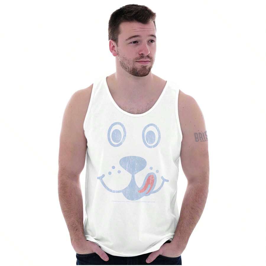 Officially Slush Puppie Puppy Logo Tank Top T Shirts Men