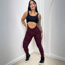 Women's Long Jumpsuit Fitness Gym Clothing Cup Side Ring Support - 櫻桃可樂 - 查看 2