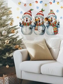 mama look 1 miếng/5 miếng Miếng dán tường hình mũ người tuyết hoạt hình, phòng ngủ phòng khách phòng học phòng khách trang trí nhà ngày lễ sơn tự dính, PVC có thể tháo rời, miếng dán, miếng dán tường, miếng dán vinyl để trang trí nhà, vật dụng trang trí mùa xuân làm mới ngôi nhà của bạn, miếng dán trang trí Rama Giáng sinh trang trí giáng sinh trang trí giáng sinh trang trí giáng sinh - Nhiều màu - Xem 8