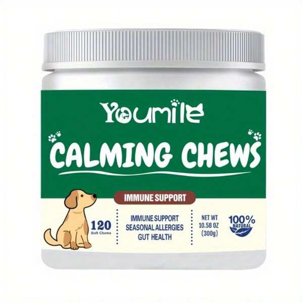 Pet Calming Chewable Relieves Dog Anxiety And Promotes Daily Relaxation