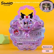 1 套儿童迷你指甲贴纸套装带项链戒指手链女孩生日礼物创意玩具 DIY 手指装饰卡通人物 Melody Purin 爱好收藏 - 彩色 - 查看 15