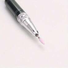 1 Or 5pcs/Set Nail Art Ceramic Drill Bit, Pink Cuticle Plating Ceramic Steel Alloy Polishing Grinder Accessories, Electric Nail File Carbide Bit, Nail Art Tool