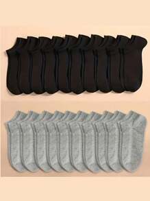 40-Pack Solid Color Socks, Soft And Lightweight Low Cut Ankle Socks For Women - one-size - View 17