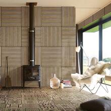 4 Pack Wood Wall Panels, 3D DIY Slat Wall Paneling, Decorative Acoustic Panels For Interior Wall, Soundproof Panels For Living Room, Bedroom, Offices