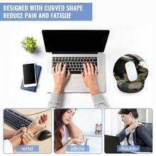 1 miếng lót chuột hình đôi mắt nhân vật hoạt hình - Tấm lót chuột đế đen 3D có đệm lót cổ tay bằng gel, tấm lót chuột nhỏ tiện dụng cho trò chơi điện tử với bề mặt thoải mái và đế chống trượt dùng làm quà tặng cho trường học tại nhà và văn phòng - nhiều màu - Xem 9