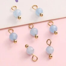 beadia 5/10 件 4 毫米天然石吊坠 - 用于 DIY 珠宝制作项链、手镯、配饰和用品 - 彩色 - 查看 33