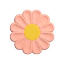 1/6pcs Flower Design  Coaster Mini Coaster,Silicone Portable Durable Cute Cup Mat ,Kitchen Table Heat-Resistant Coasters And Thick Insulation Pads,5 Colors Flower Design Anti-Slip Silicone Coaster  Set For Home Decor Tabletop Protection Suitable For Kinds Of Cups, 3.74 Inches , Creative  Cup Coaster For Dining Table