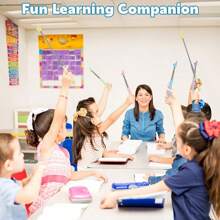 Extendable Teacher Pointer, Suitable For Classroom Reading, Retractable Finger Pointing Stick Applicable For School, Foldable Finger Pointing Rod, Long Telescopic Pointer - Multicolor - View 5