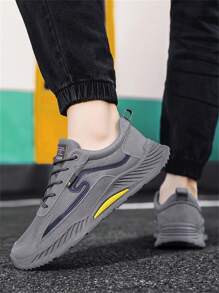 Herren Trainingsschuhe, Laufschuhe, Lässig Schuhe, Arbeitsschuhe, atmungsaktive und bequeme Wanderschuhe, Walkingschuhe - Grau - Übersicht 5