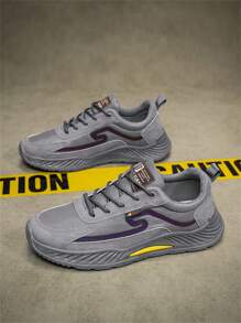 Herren Trainingsschuhe, Laufschuhe, Lässig Schuhe, Arbeitsschuhe, atmungsaktive und bequeme Wanderschuhe, Walkingschuhe - Grau - Übersicht 4