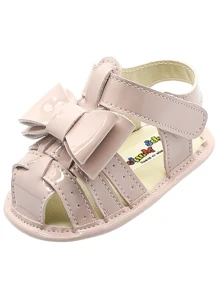 Cool Baby Girl's Summer Bow Sandal Ready For Delivery Nude 13-05 - Màu be - Xem 1