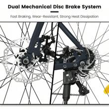 Bicicleta de carretera unisex, 24 velocidades, freno de disco L-TWOO, marco de aluminio ligero para mujer, bicicleta de carretera de competición y ciudad para hombre - Azul - Ver 4