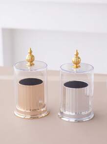 1 件形牙签筒容器、牙签、牙线和清洁棉签收纳盒，适用于万圣节、圣诞节、婚礼派对 - 彩色 - 查看 5