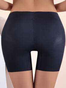 Ice Silk Padded Butt Enhancer Briefs For Women, Seamless Waist Cincher Slimming Tummy Control Panties - Black - View 4