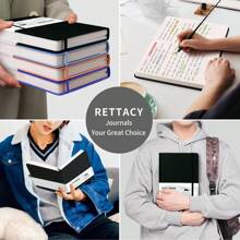 2 quyển sổ tay chấm bi A5, sổ tay 100 GSM Bullet Diary Plan A5 bìa cứng vải 160 tờ có túi bên trong sổ tay học sinh và văn phòng văn phòng phẩm quà tặng cho học sinh và bạn bè vào mùa tựu trường - Nhiều màu - Xem 10