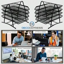 Deco Express 4层纸盘，整理好返校文件