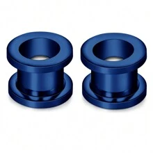 1Pair Simple Stainless Steel Ear Stretcher, 2mm4mm6mm8mm10mm Pulley Ear Expander, Unisex Ear Piercing Jewelry - Auricle - View 23