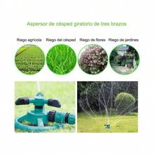 Automatic Rotating Garden Nozzle Water Sprinkler - Green - View 5