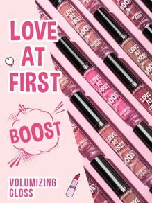 MISSLYN 2入組 Love At First Boost 唇蜜套組，保濕輕盈、質地滑順、持久顯色，水光妝效，適合日常穿搭、派對、Y2K風格，送禮首選 - 12+18 - 查看 3