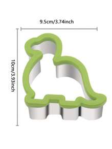 1 pieza cortador de pan con diseño de dinosaurio - Verde - Ver 2