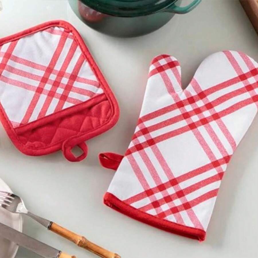 JOLITEX GLOVE AND POT HOLDER KIT - Đỏ - Xem 1