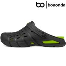 Full Style Ravi Boaonda Original Babouche Clog Men's Sandal Women's Flip Flops Unisex - 黑色/石灰色 - 查看 2