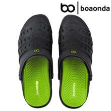 Full Style Ravi Boaonda Original Babouche Clog Men's Sandal Women's Flip Flops Unisex - 黑色/石灰色 - 查看 4