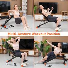 Strength Training Adjustable Weight Bench - Orange - View 5