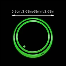 Luces LED para portavasos de coche, 7 colores cambiantes, carga por USB, almohadilla impermeable para vaso, luz de ambiente LED decorativa para interior de coche, accesorios para automóvil