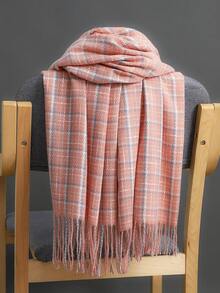 1 chiếc khăn choàng cổ đa năng in họa tiết cổ điển Unisex, khăn choàng kẻ caro dày cỡ lớn, khăn choàng đa năng, khăn tắm biển, khăn trùm đầu Muslimah, quà tặng sang trọng, khăn quàng cổ hình chữ nhật cho mọi mùa - nhiều màu - Xem 2