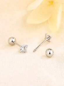 12pcs Stainless Steel Ear Ring Tragus Cartilage Hoop Ear Bone Stud Pack Set Spot Drill Hollow Heart 16G Body Piercing Jewelry Fashion Comfortable To Wear - Ear Bone Studs - View 5