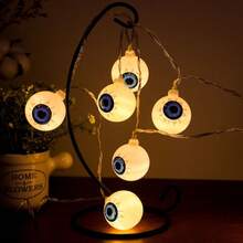 Hạt đèn LED Halloween, Dây đèn trang trí Halloween nhiều màu sắc, Đèn mắt ma nhấp nháy dùng pin thích hợp cho phòng ngủ, tiệc tùng, nhà hàng, quán bar, tiệc chiêu đãi, cửa sổ trưng bày và nhiều cảnh khác nhau Trang trí phòng Halloween Trang trí sân vườn Halloween làm quà tặng Trang trí ngày lễ tiên Trang trí lễ hội - Nhiều màu - Xem 6