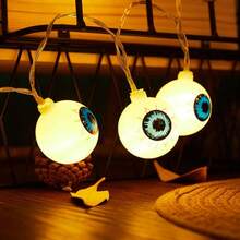 Hạt đèn LED Halloween, Dây đèn trang trí Halloween nhiều màu sắc, Đèn mắt ma nhấp nháy dùng pin thích hợp cho phòng ngủ, tiệc tùng, nhà hàng, quán bar, tiệc chiêu đãi, cửa sổ trưng bày và nhiều cảnh khác nhau Trang trí phòng Halloween Trang trí sân vườn Halloween làm quà tặng Trang trí ngày lễ tiên Trang trí lễ hội - Nhiều màu - Xem 2